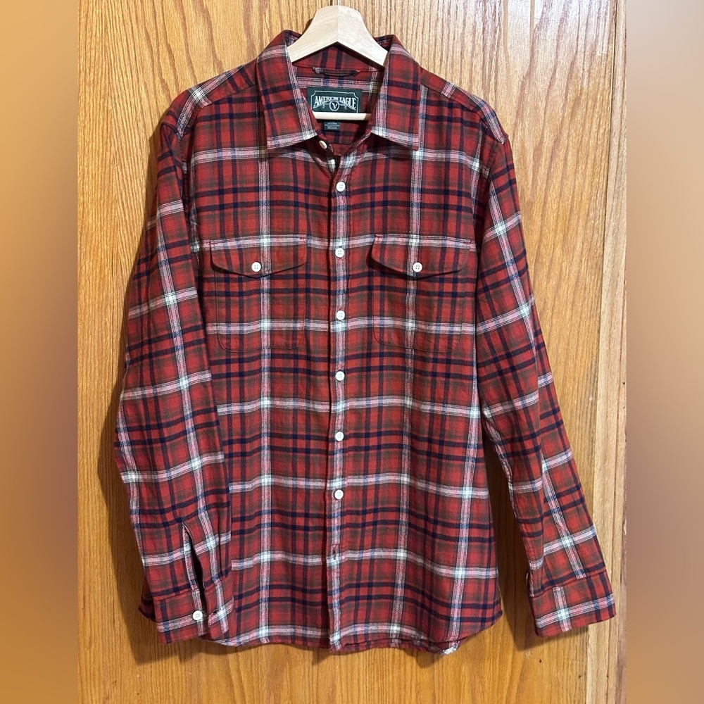 American Eagle men’s flannel size large tall
